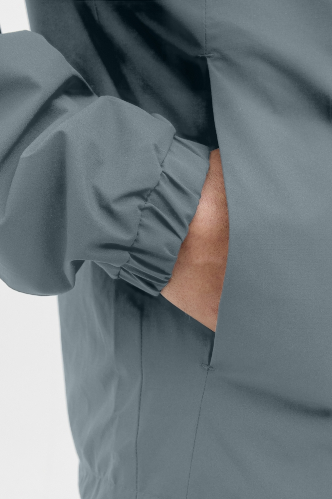 Jack & Jones blauwe heren jas | Close up