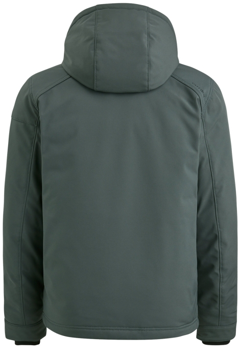 Cast Iron groene heren jas | Achteraanzicht