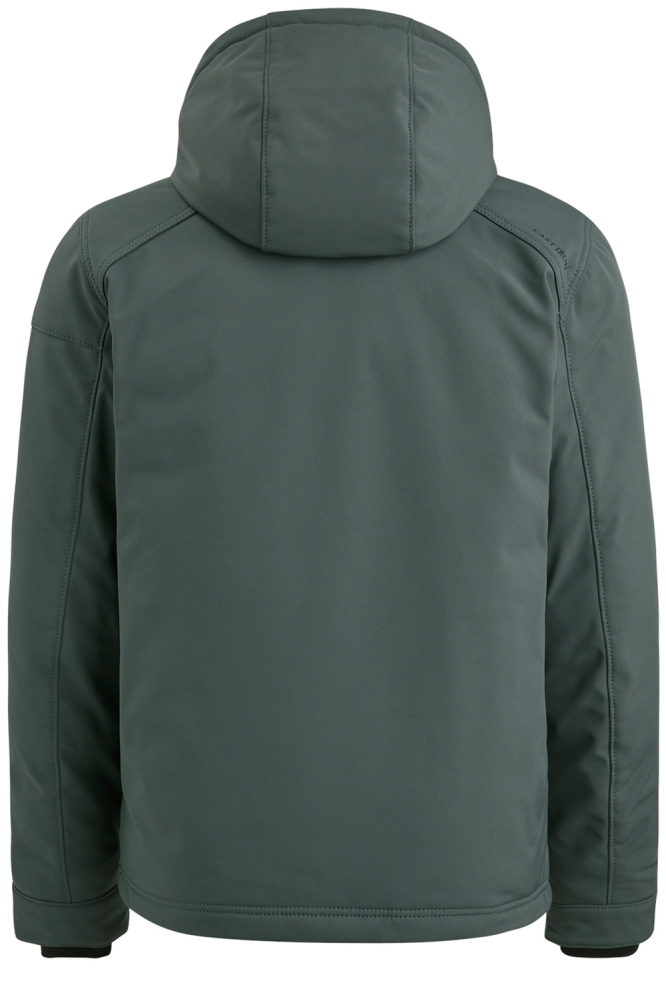 Cast Iron groene heren jas | Achteraanzicht