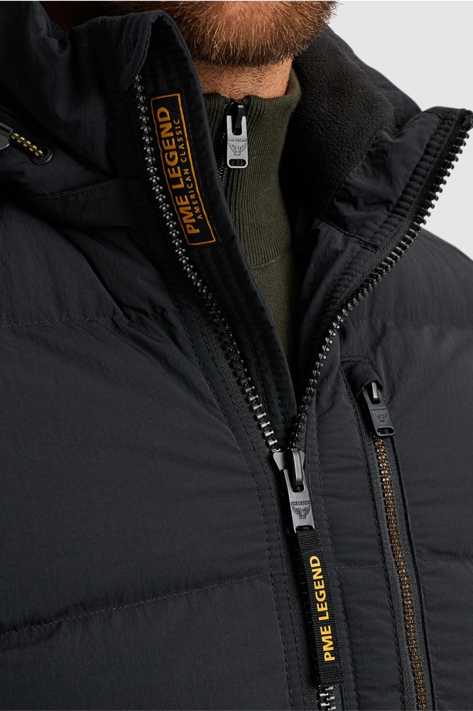PME legend zwarte heren jas | Close up