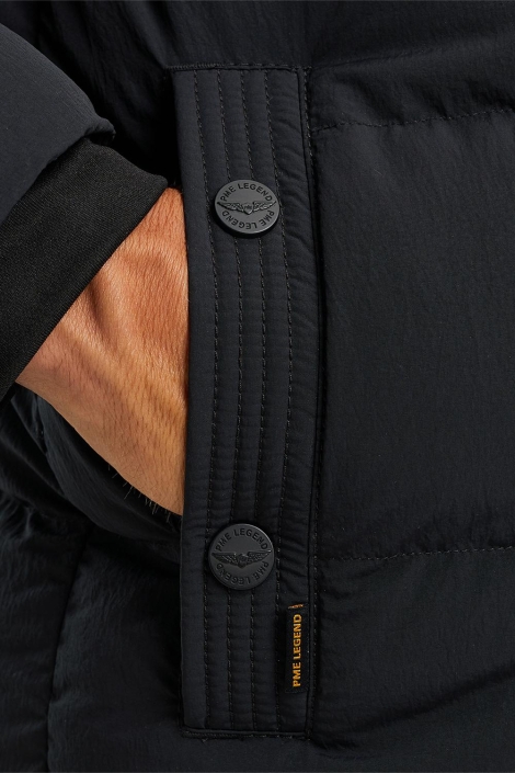PME legend zwarte heren jas | Close up