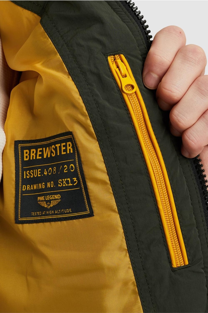 PME legend groene heren jas | Close up