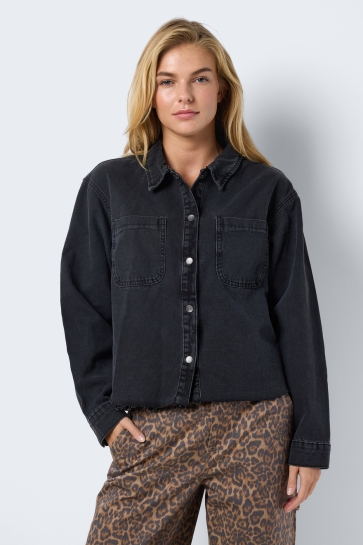 Noisy may Jas NMALVA L/S DENIM SH SHACKET AZ387BL 27034240 Black Denim