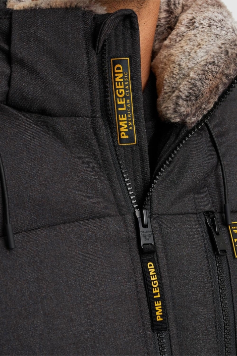PME legend zwarte heren jas | Close up