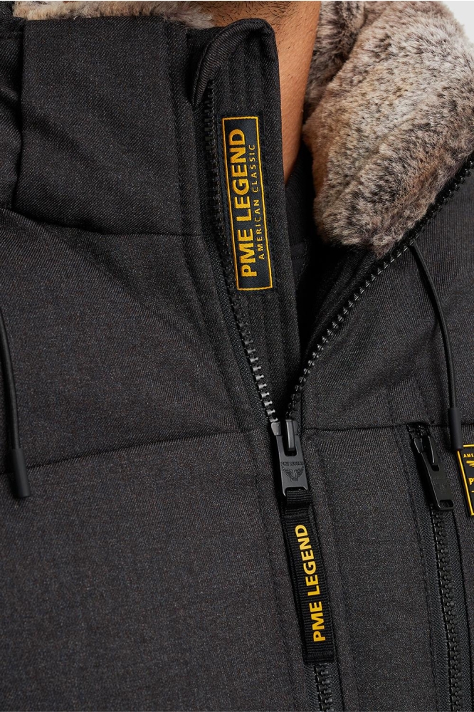 PME legend zwarte heren jas | Close up