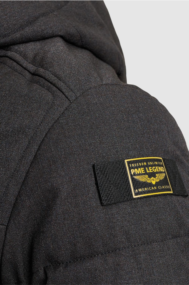 PME legend zwarte heren jas | Close up