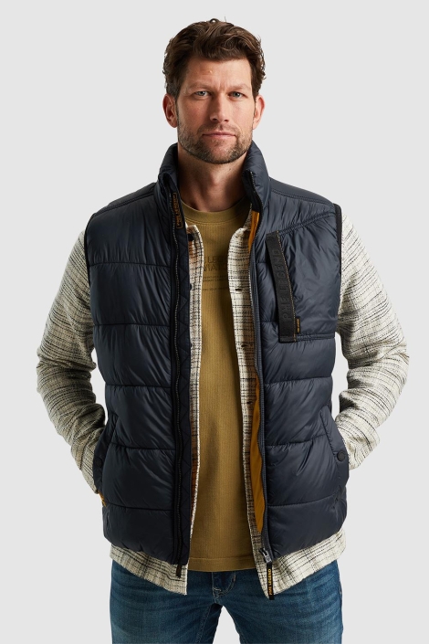 PME legend blauwe heren jas | Model vooraanzicht