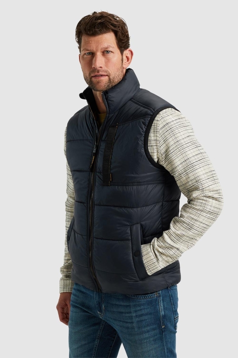 PME legend blauwe heren jas | Model vooraanzicht