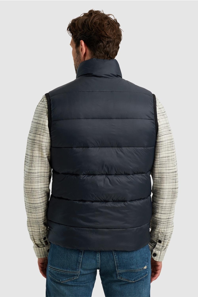 PME legend blauwe heren jas | Model achteraanzicht