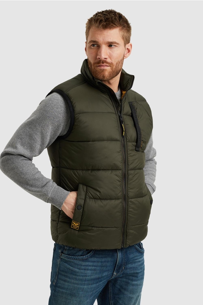 PME legend groene heren jas | Model vooraanzicht