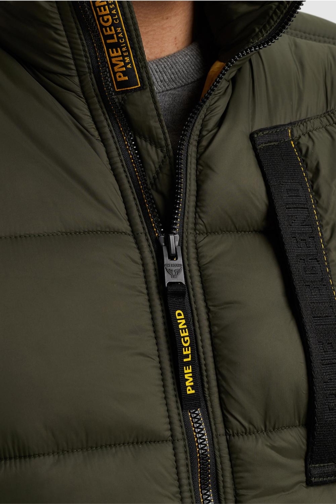 PME legend groene heren jas | Close up