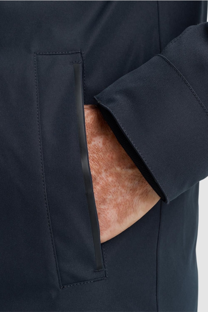 Vanguard blauwe heren jas | Close up