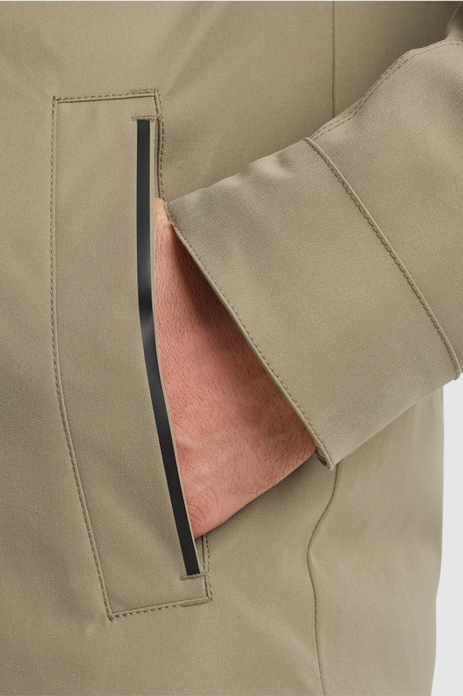 Vanguard bruine heren jas | Close up