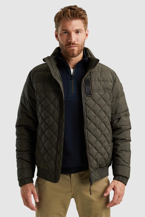 PME legend groene heren jas | Model vooraanzicht