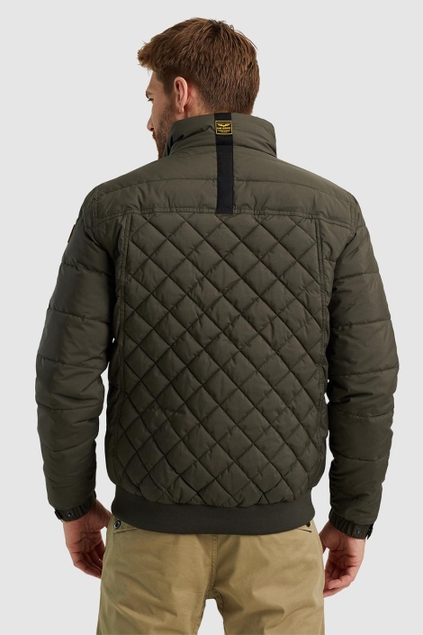 PME legend groene heren jas | Model achteraanzicht