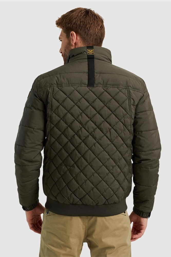 PME legend groene heren jas | Model achteraanzicht