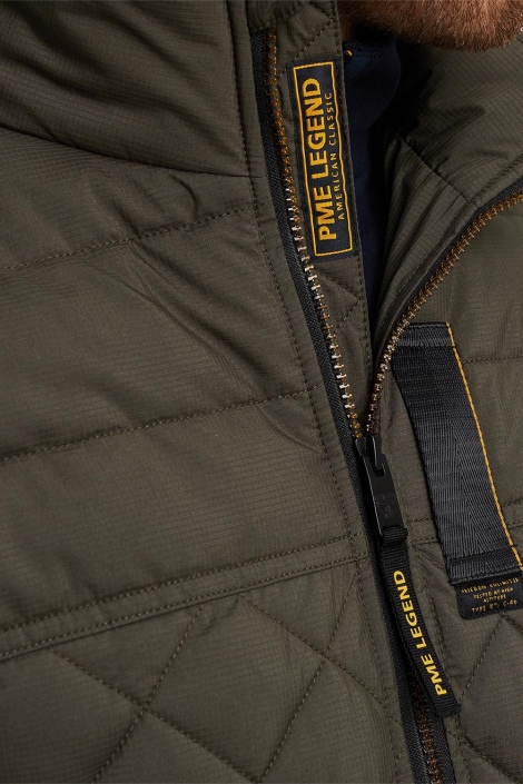 PME legend groene heren jas | Close up