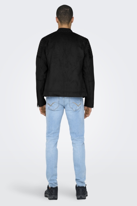 Only & Sons zwarte heren jas | Model