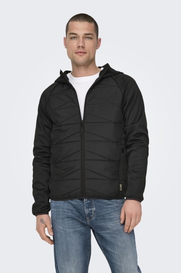 Only & Sons Jas ONSLAN MIX JACKET OTW NOOS 22029643 BLACK/ BLACK