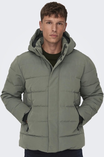 Only & Sons ONSCAYSON PUFFA OTW NOOS 22019598 CASTOR GRAY