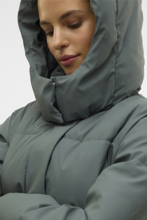Vero Moda groene dames jas | Close up