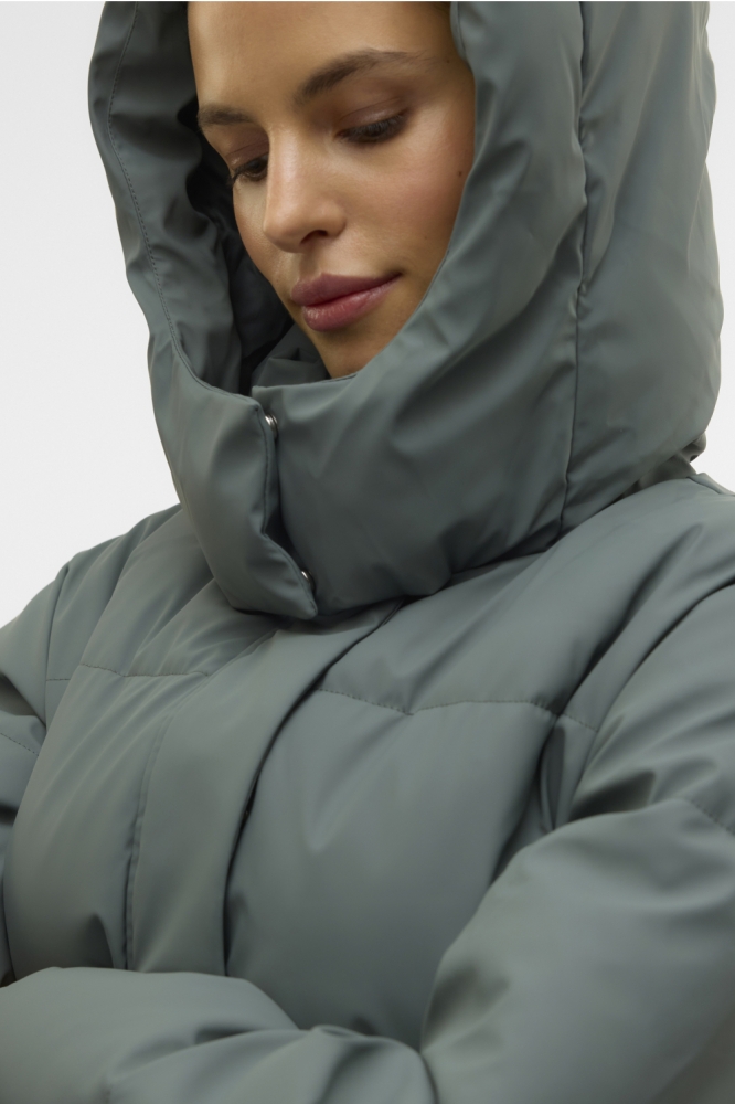 Vero Moda groene dames jas | Close up