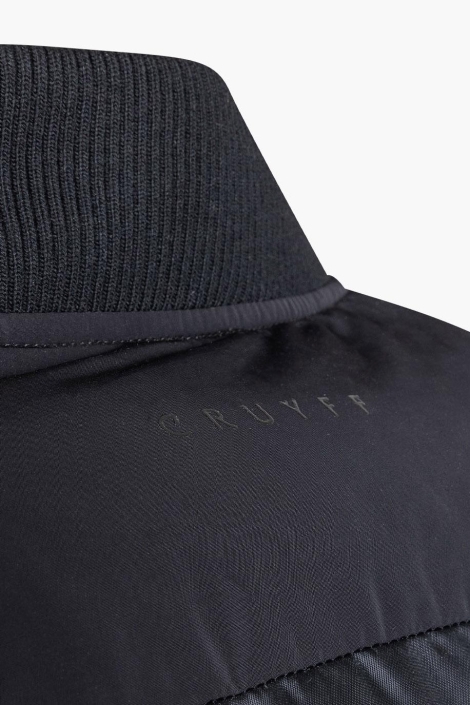 Cruyff zwarte heren jas | Close up