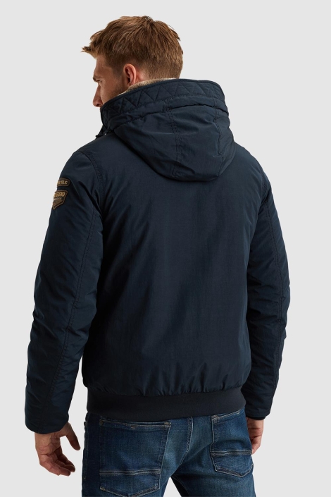 PME legend blauwe heren jas | Model achteraanzicht