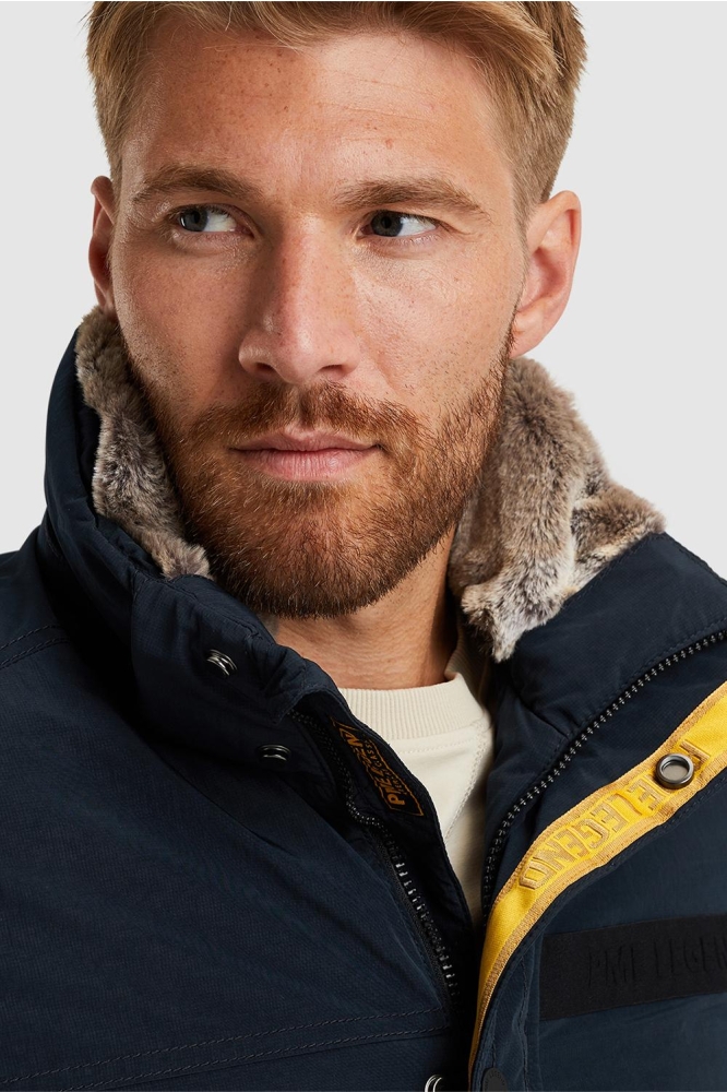 PME legend blauwe heren jas | Close up
