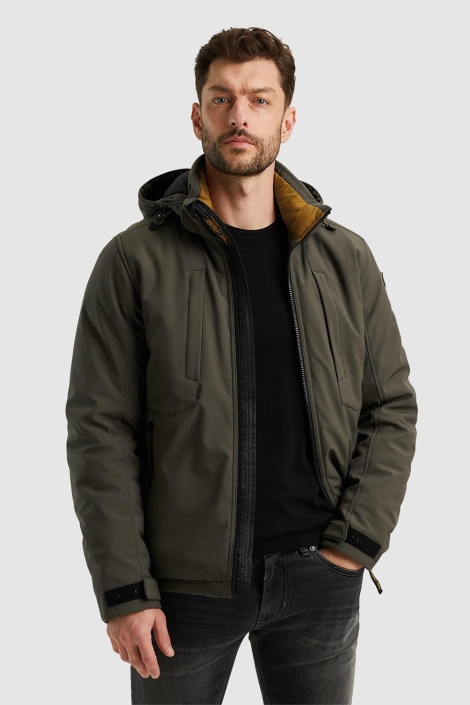 PME legend groene heren jas | Model vooraanzicht