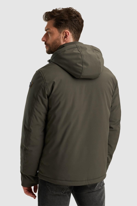 PME legend groene heren jas | Model achteraanzicht
