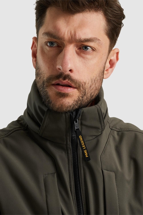 PME legend groene heren jas | Close up