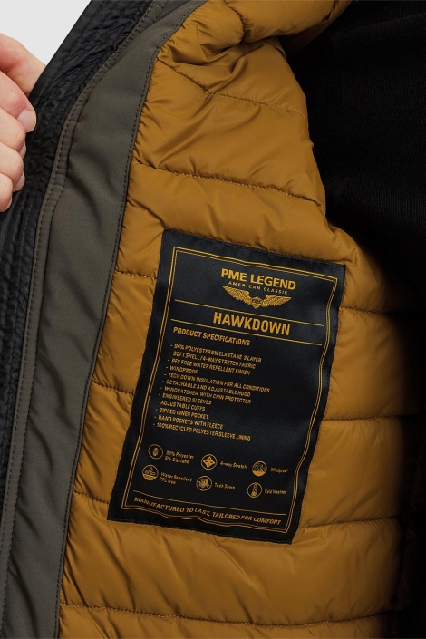 PME legend groene heren jas | Close up