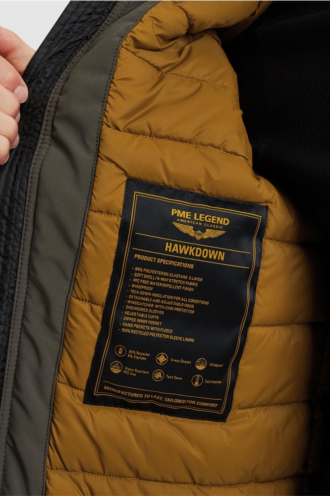 PME legend groene heren jas | Close up