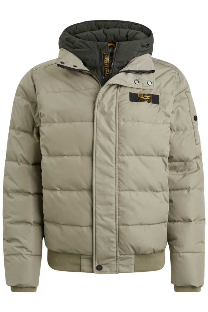 PME legend taupe heren jas | Vooraanzicht