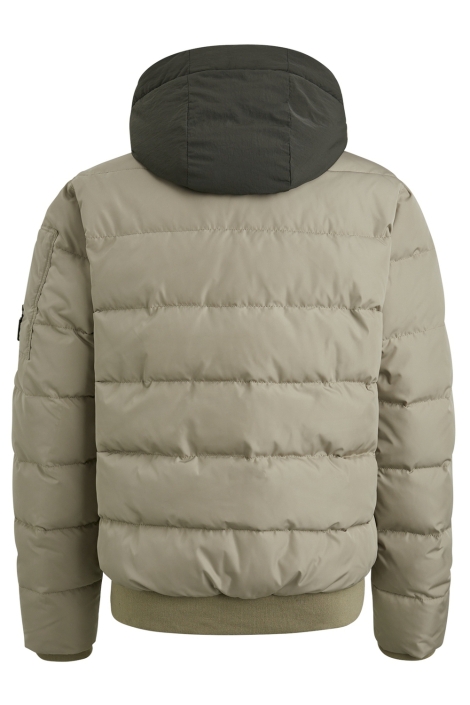 PME legend taupe heren jas | Achteraanzicht