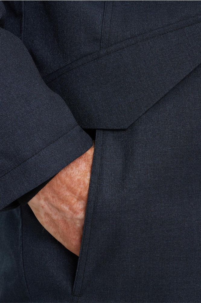 Vanguard blauwe heren jas | Close up