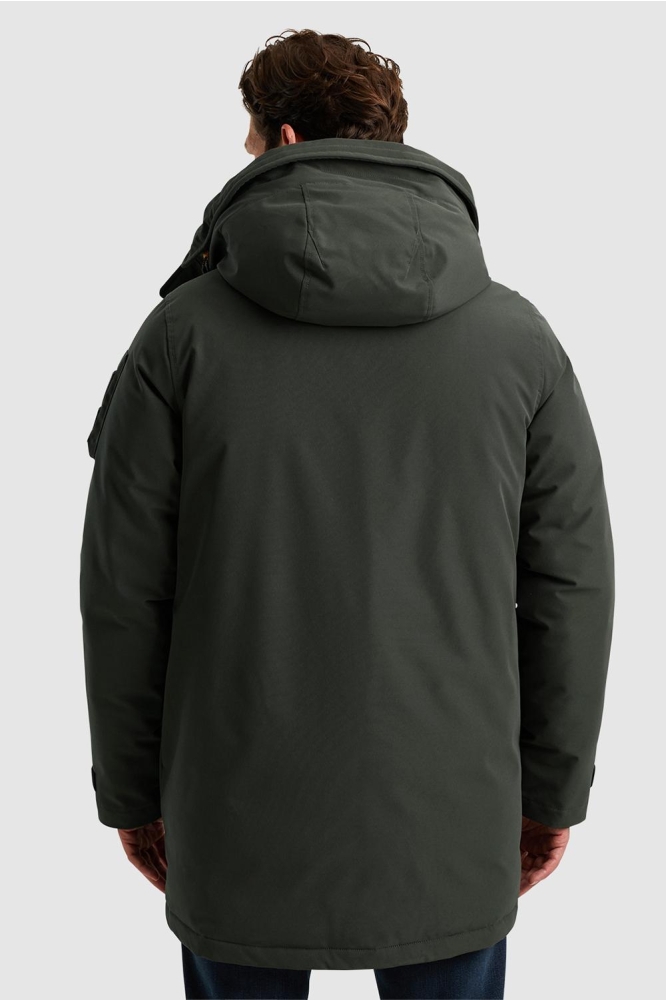PME legend groene heren jas | Model achteraanzicht