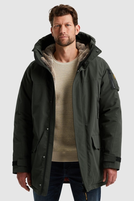 PME legend groene heren jas | Model vooraanzicht