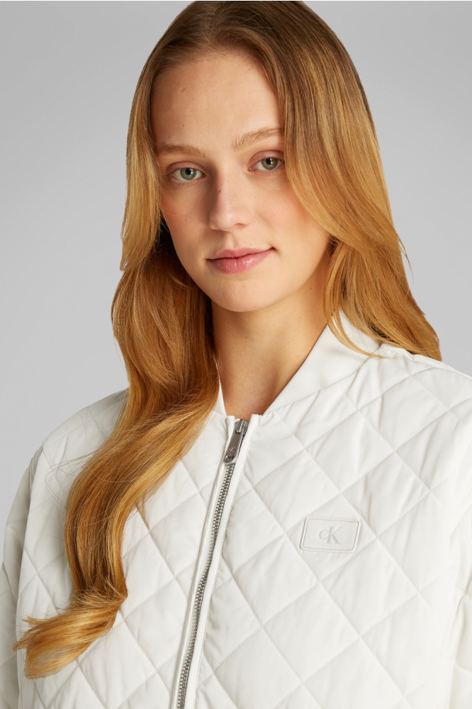 Calvin Klein ecru dames jas | Close up