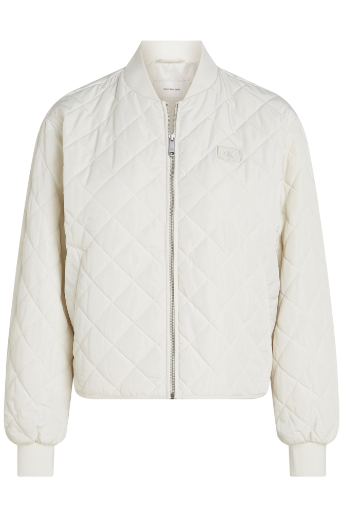 Calvin Klein ecru dames jas | Vooraanzicht
