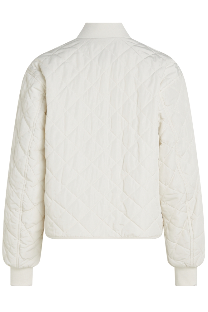 Calvin Klein ecru dames jas | Achteraanzicht
