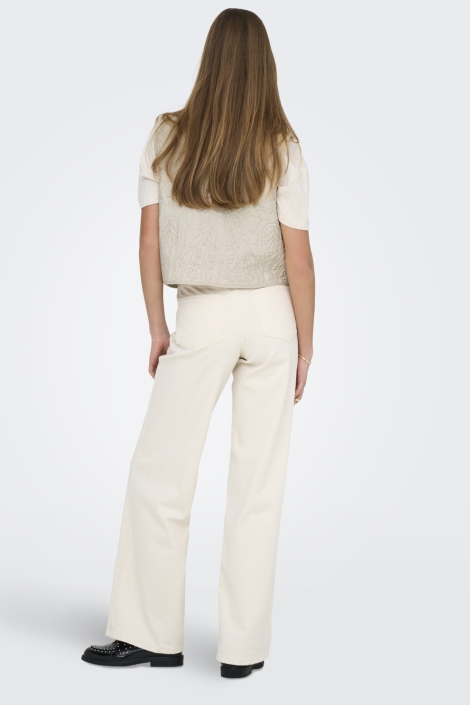 Jacqueline de Yong beige dames gilet | Model