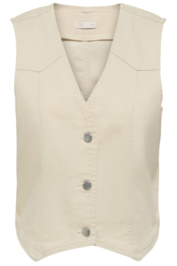 Jacqueline de Yong Vest JDYCLAUDIA SL WAISTCOAT DNM 15351516 ECRU