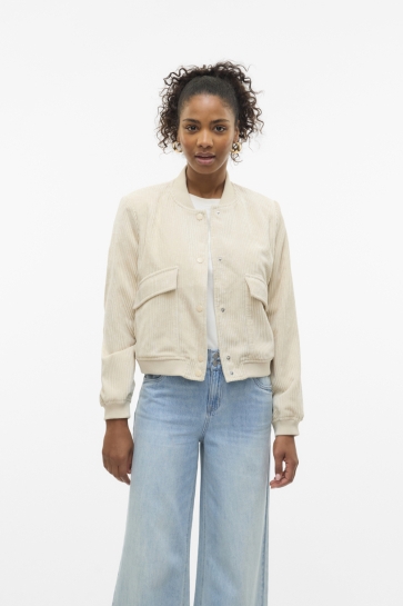 Vero Moda Jas VMRAINIE AMALA SHORT JACKET 10329729 Oatmeal