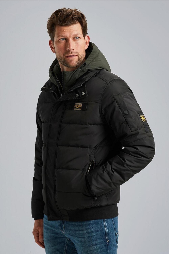 PME legend zwarte heren jas | Model zijaanzicht