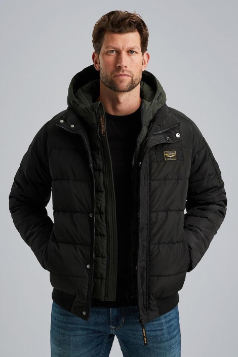 PME legend zwarte heren jas | Model vooraanzicht
