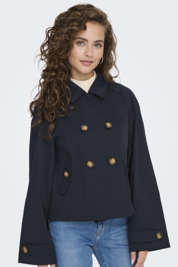 Only Jas ONLAPRIL LIFE SHORT TRENCHCOAT OTW 15274982 Night Sky