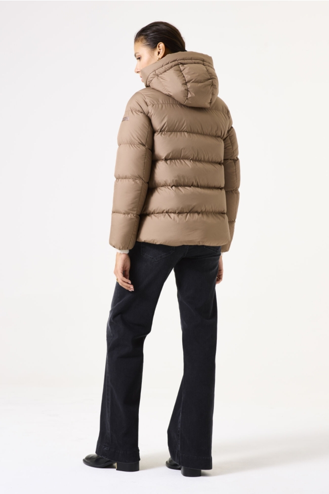 Garcia taupe dames jas | Vooraanzicht