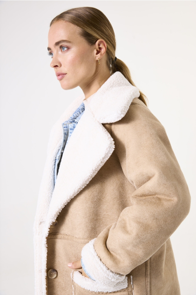 Garcia witte dames jas | Close up